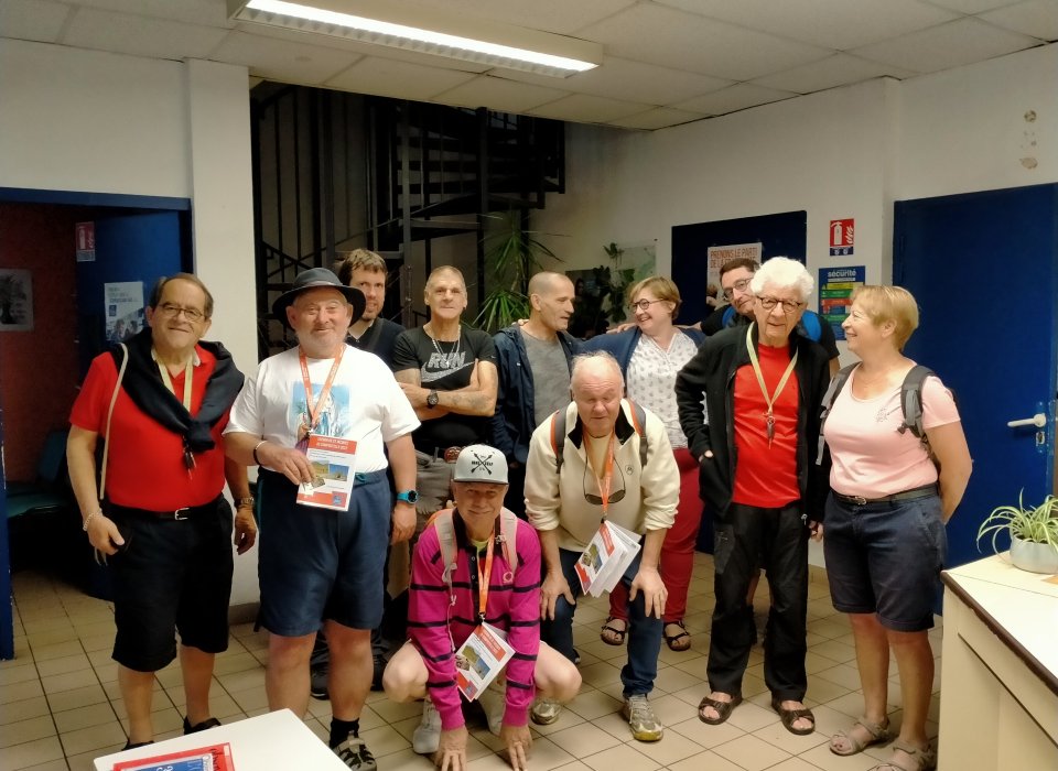 Le groupe avant le départ